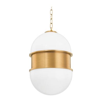 Corbett Broomley 2 Light Vintage Brass Pendant Ceiling Light