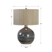 Uttermost Vardenis Gray Ceramic Lamp