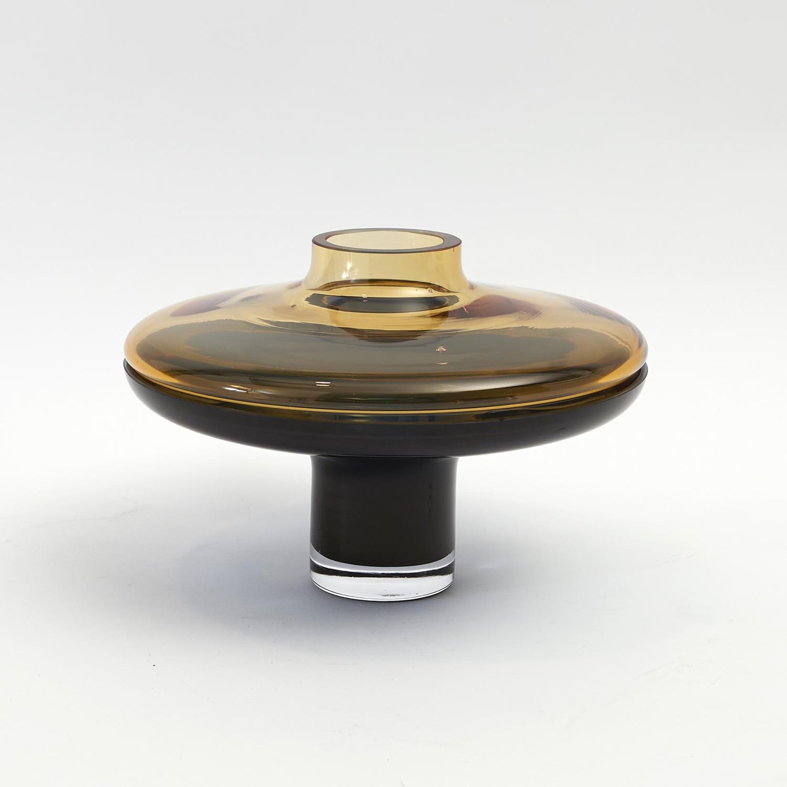 Global Views Over Amber Cobalt Vase