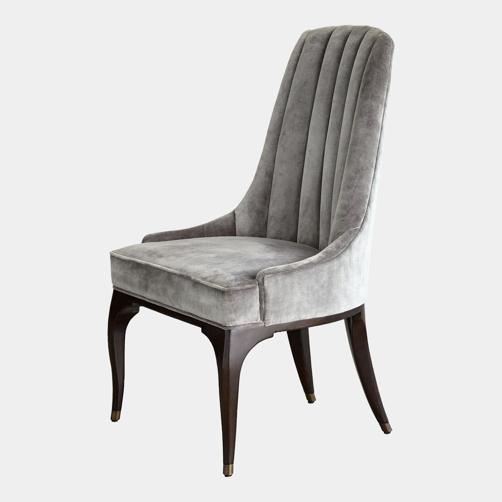 Global Views Channel Tufted Dining Chair