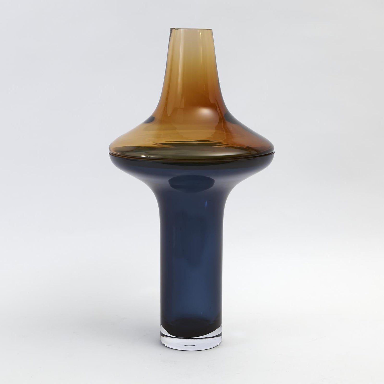 Global Views Over Amber Cobalt Vase