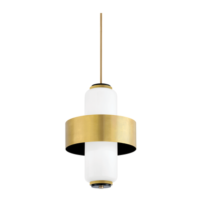 Corbett Melrose 4 Light Vintage Brass/Soft Black Pendant Ceiling Light