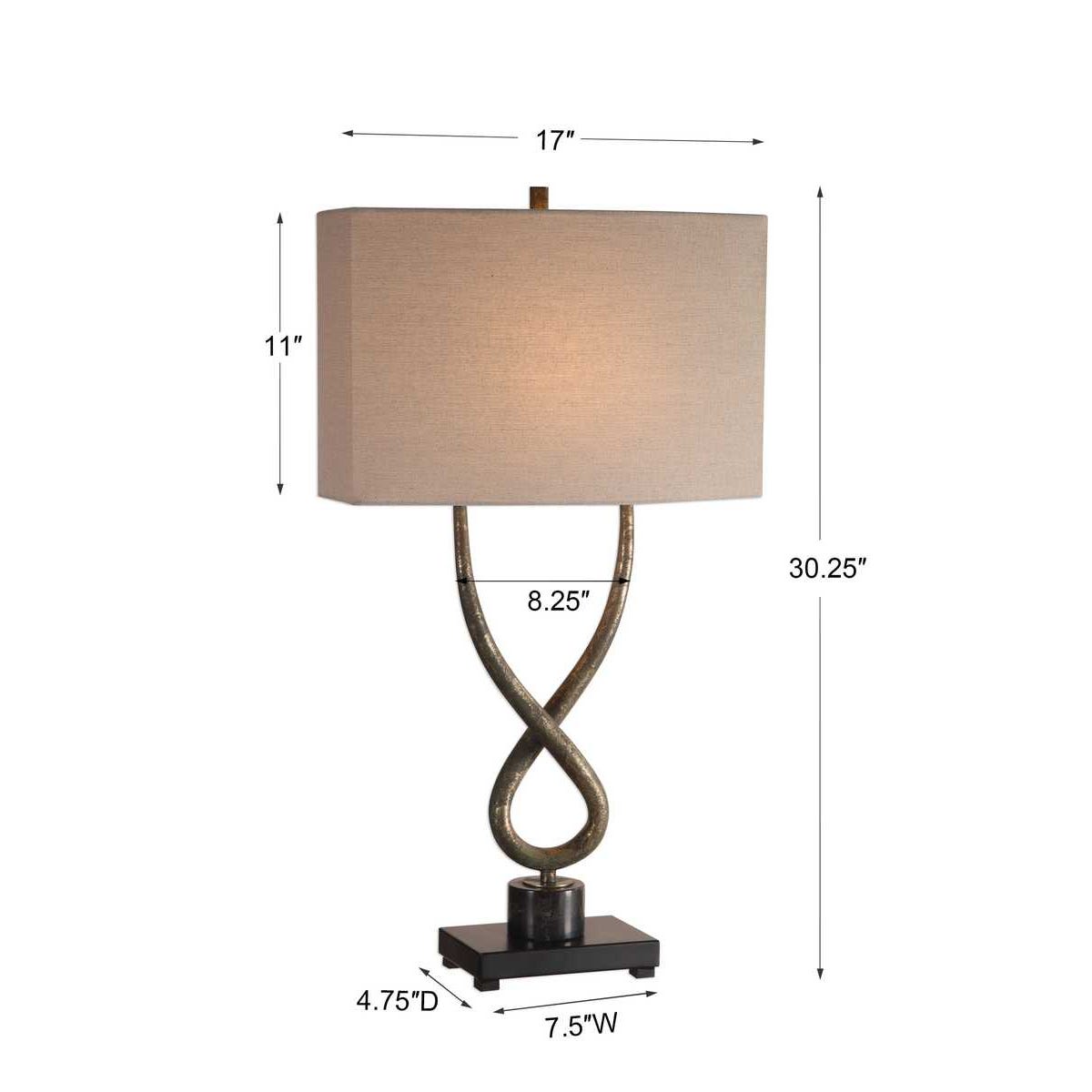 Uttermost Talema Aged Silver Lamp