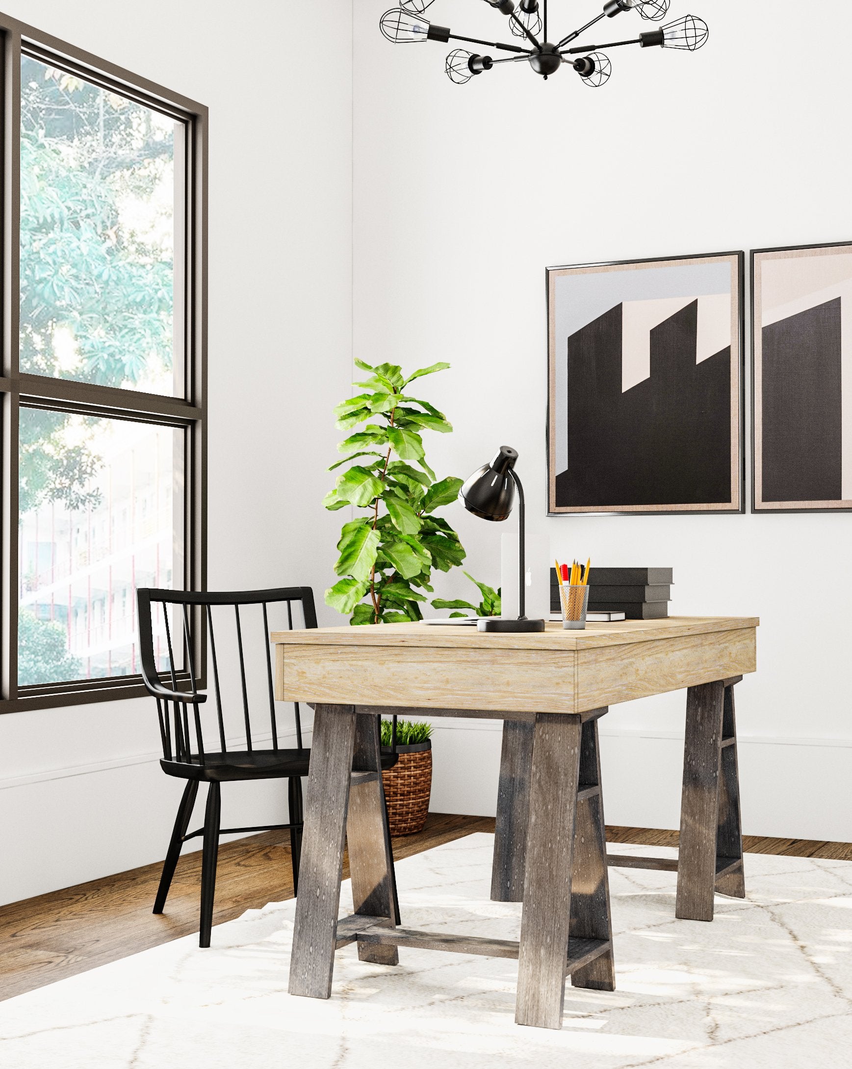 ART Furniture Frame Windsor Side Chair - Set of 2 DSC