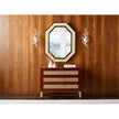 Wildwood Dunbar Brass And Cane Mirror