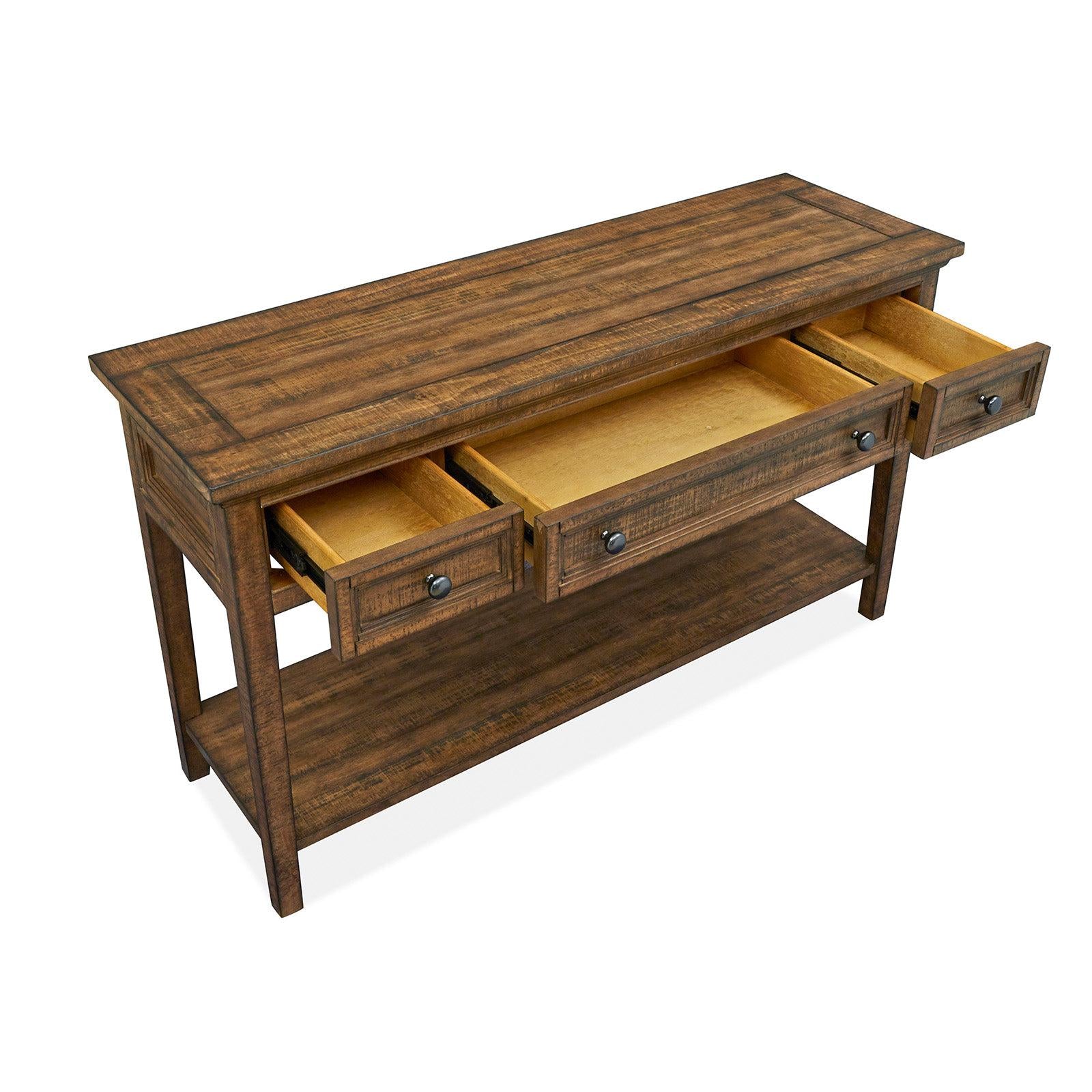 Magnussen Home Bay Creek Toasted Nutmeg Rectangular Sofa Table