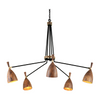 Corbett Utopia 5 Light Soft Black Chandelier Ceiling Light