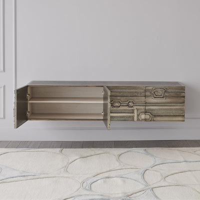Global Views Abstract Block Four Door Cabinet