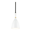 Corbett Utopia 1 Light Black Brass Off White Shades Pendant Ceiling Light DSC