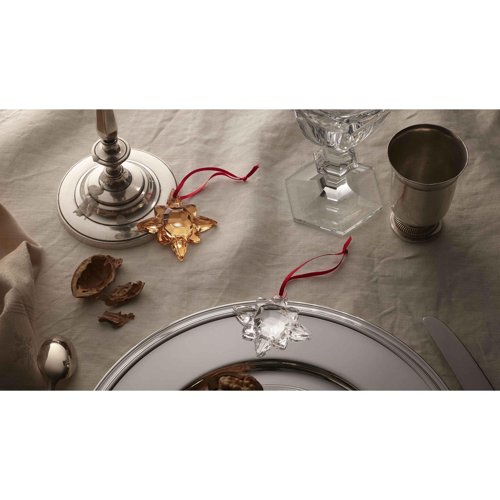 Baccarat Noel Ornament Octogone Gold