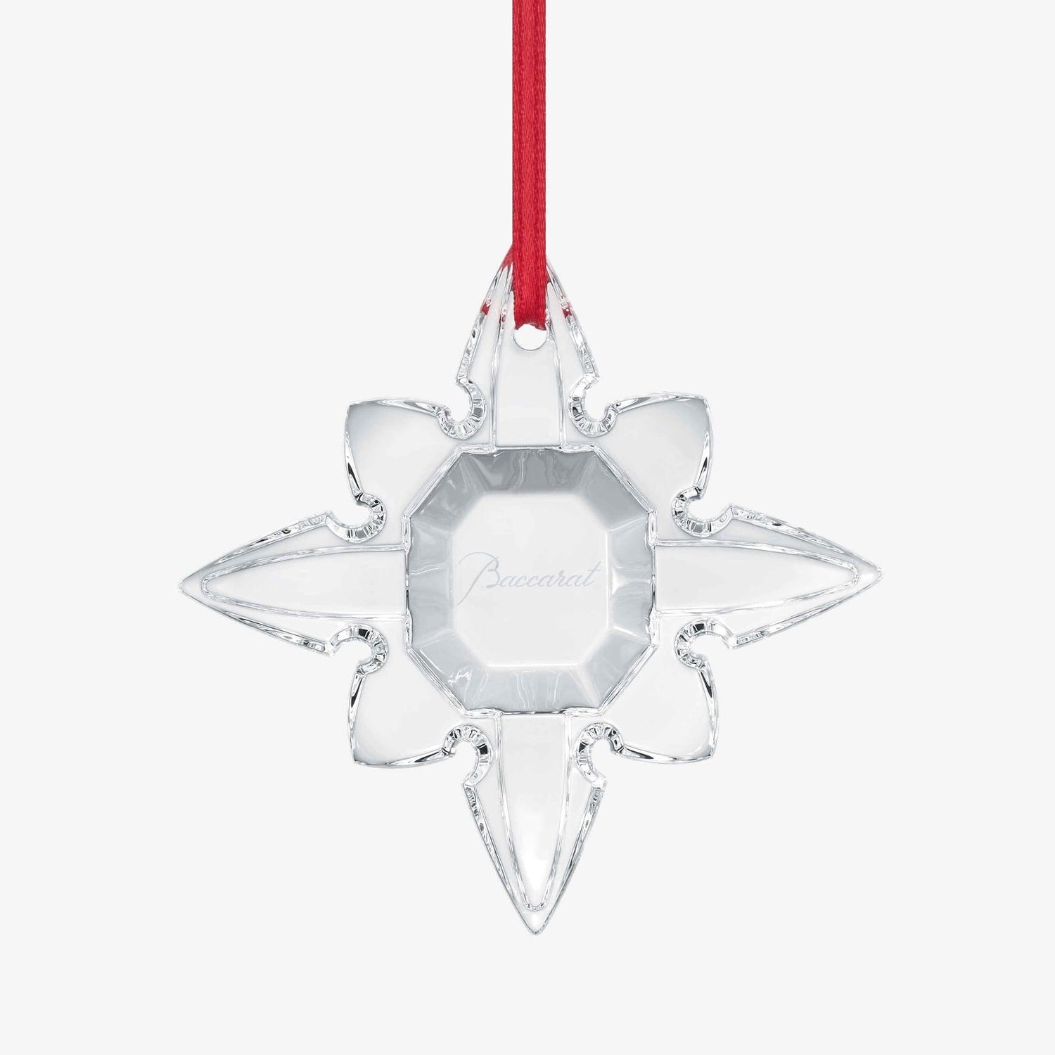 Baccarat Noel Ornament Octogone Clear