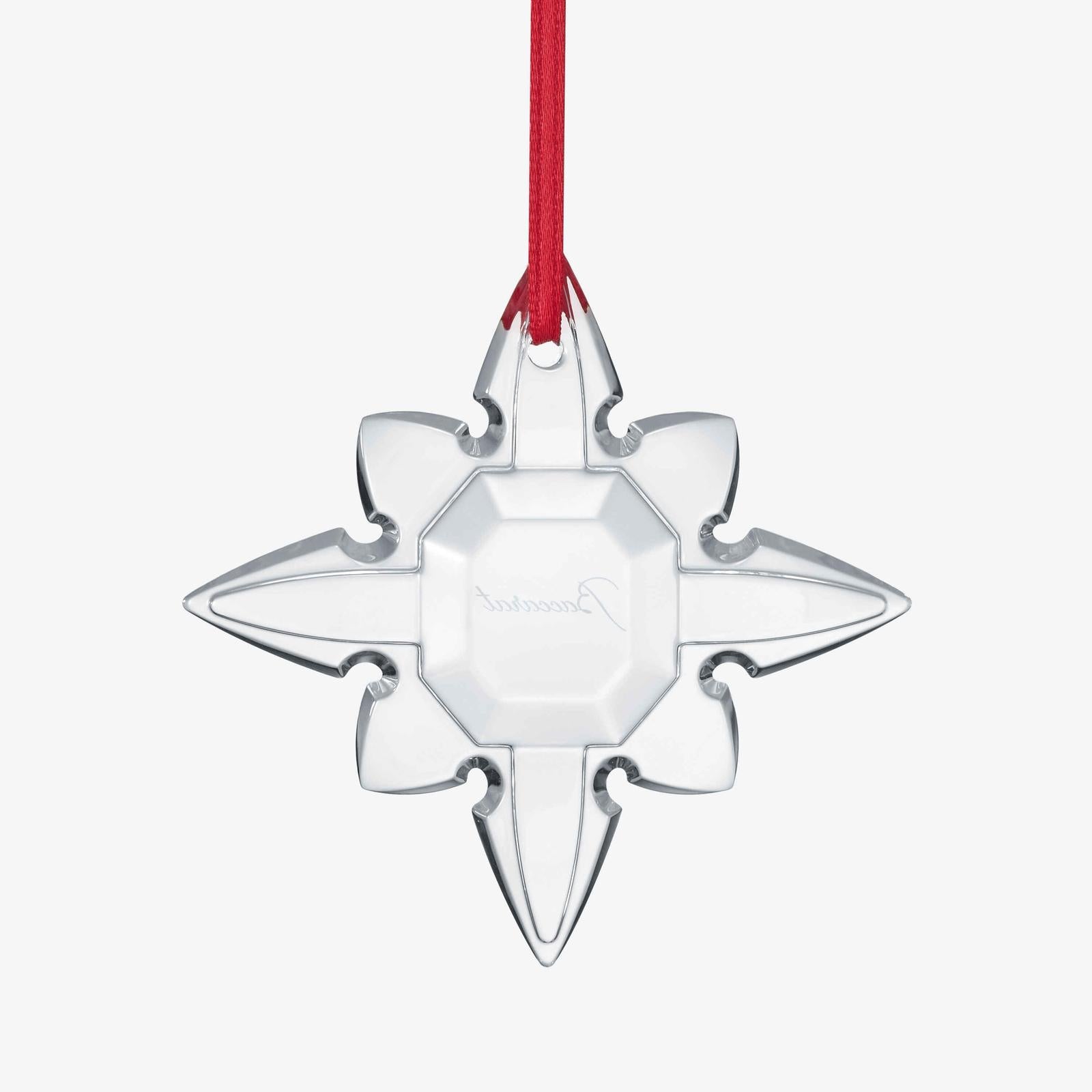 Baccarat Noel Ornament Octogone Clear
