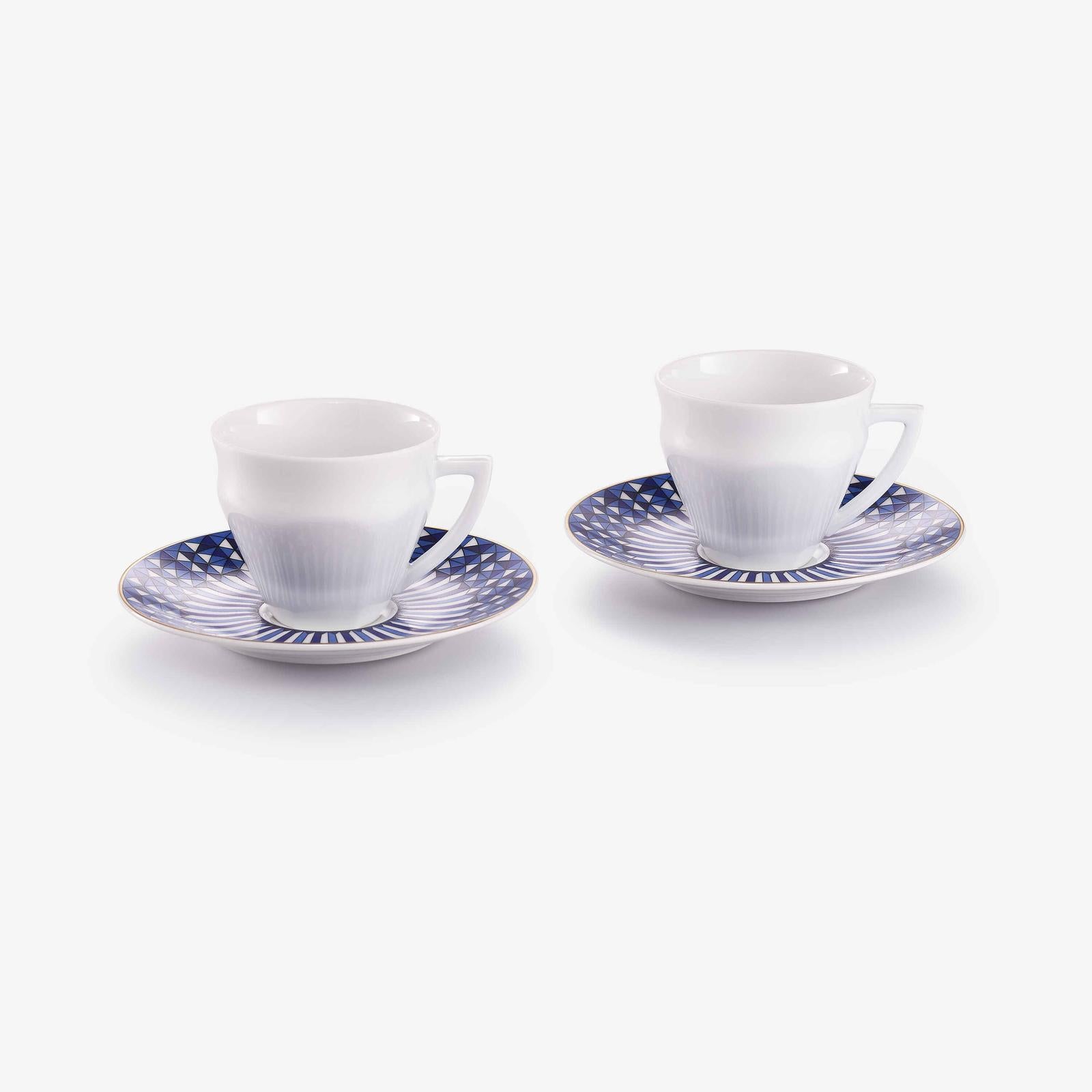 Baccarat Arcadia Talleyrand Coffee Cup & Saucer, Set of 2