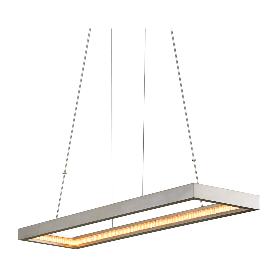 Corbett Jasmine 1 Light 14 inch Silver Leaf Linear Ceiling Light