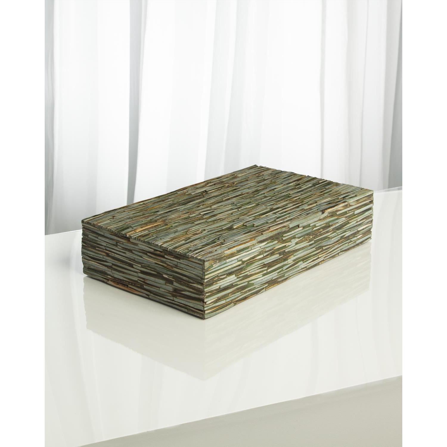 Global Views Forest Chiseled Bone Box