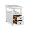 Magnussen Home Heron Cove Chalk White Chairside End Table