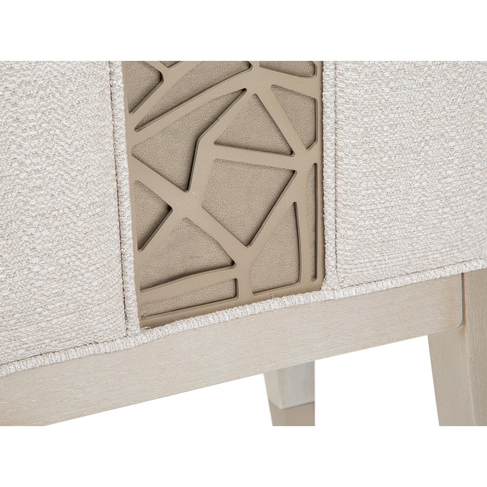 Magnussen Home Lenox Acadia White Upholstered Host Chair Set of 2