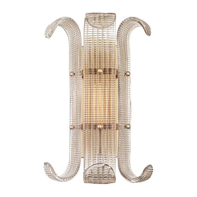 Hudson Valley Lighting Brasher 1 Light 11 inch Aged Brass Wall Sconce Wall Light