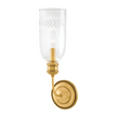 Hudson Valley Lighting Lafayette 1 Light 5 inch Aged Brass Wall Sconce Wall Light