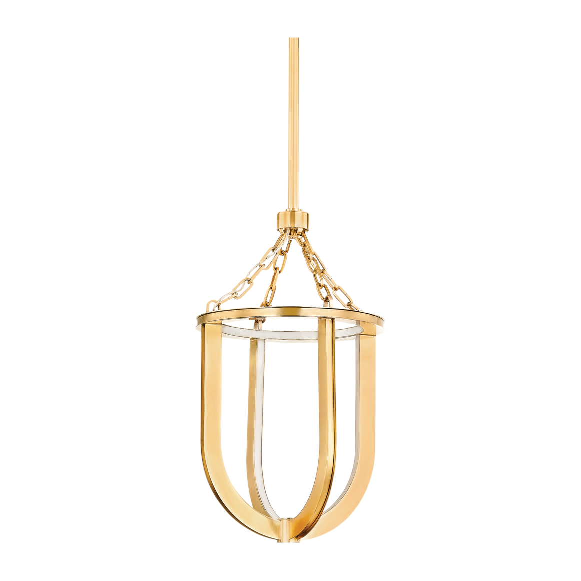 Hudson Valley Lighting Tournu 1 Light 11.5 inch Aged Brass Lantern Ceiling Light