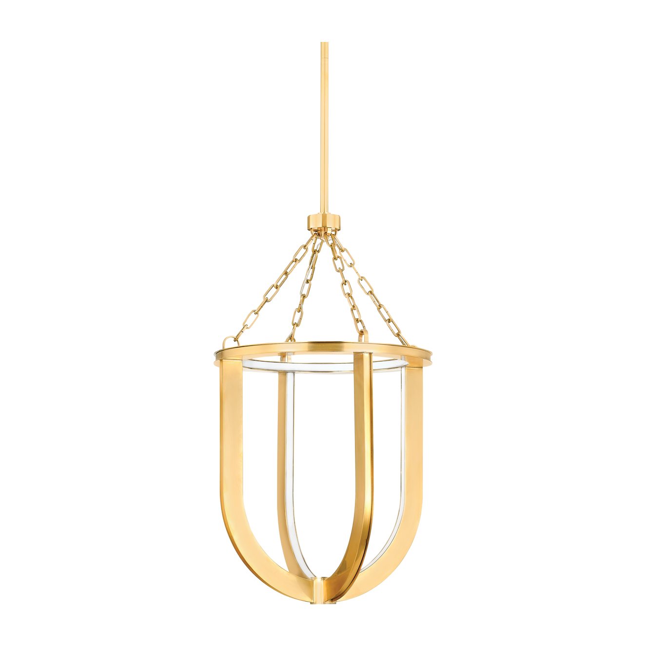 Hudson Valley Lighting Tournu 1 Light 16.25 inch Aged Brass Lantern Ceiling Light