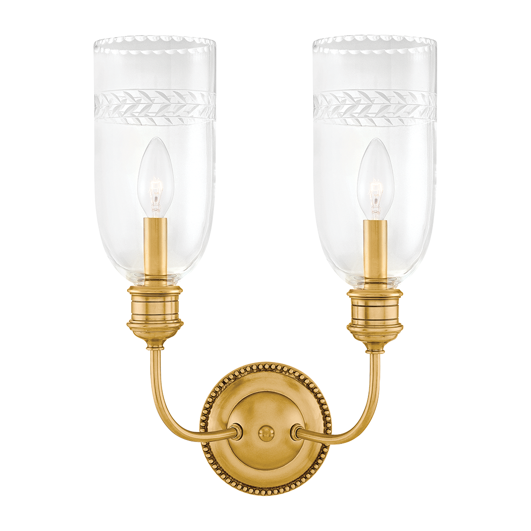 Hudson Valley Lighting Lafayette 2 Light 12.5 inch Wall Sconce Wall Light