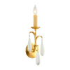 Corbett Prosecco 1 Light Gold Leaf Wall Sconce Wall Light DSC
