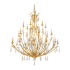 Corbett Prosecco 24 Light Gold Leaf Chandelier Ceiling Light
