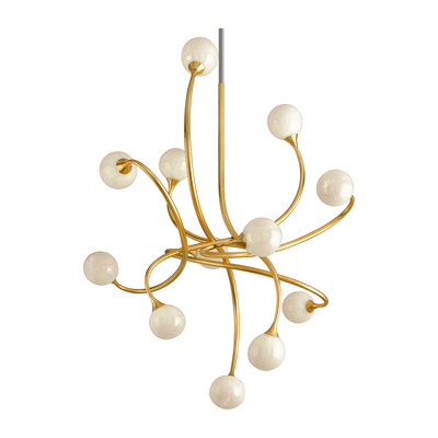 Corbett Signature 12 Light Gold Leaf Chandelier Ceiling Light Clearance