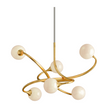 Corbett Signature 6 Light Gold Leaf Chandelier Ceiling Light