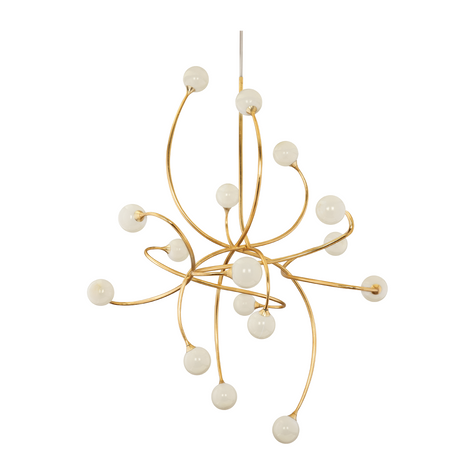Corbett Signature 16 Light Gold Leaf Chandelier Ceiling Light