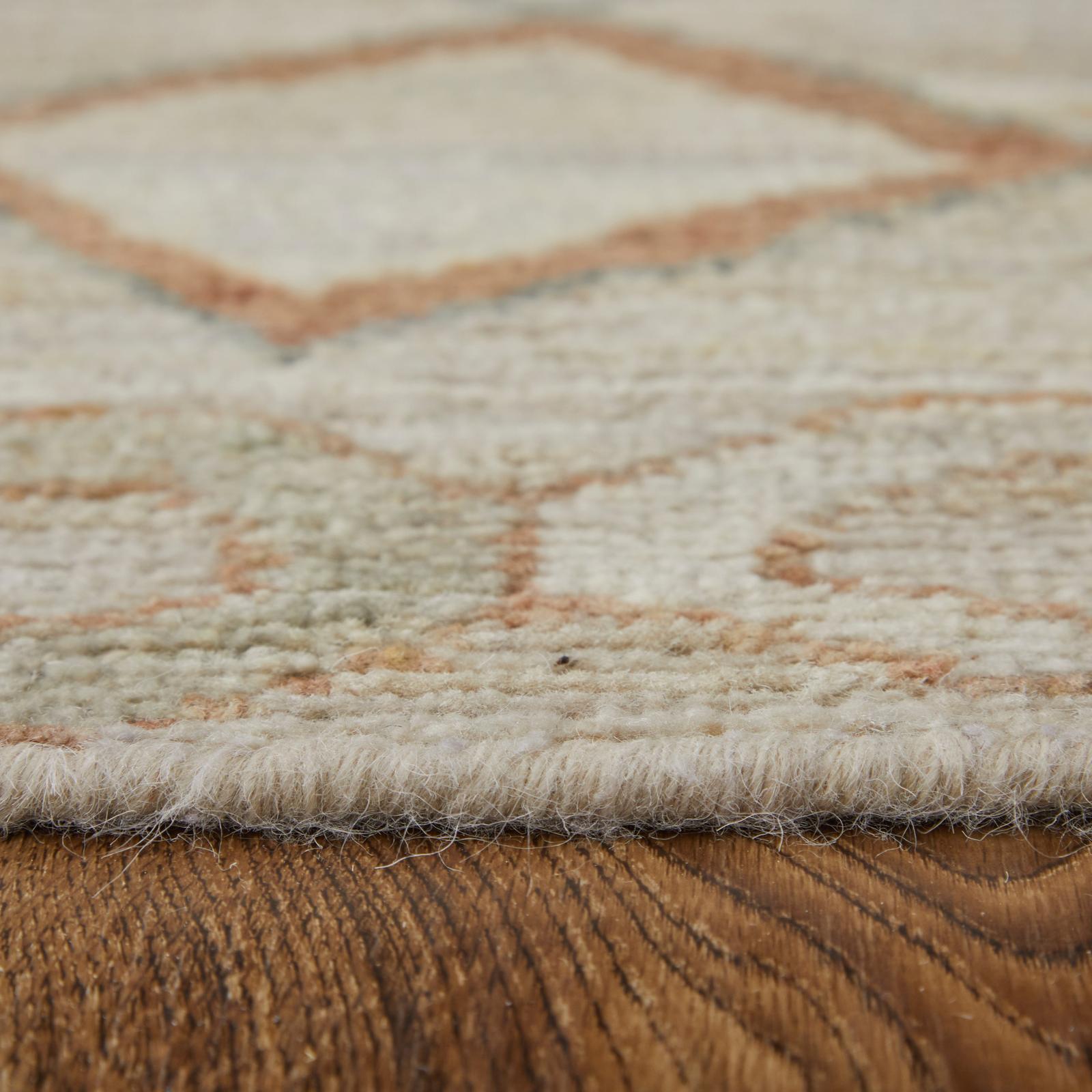 Feizy Kasbah 69G1F Transitional Moroccan Rug in Tan/Orange/Gray