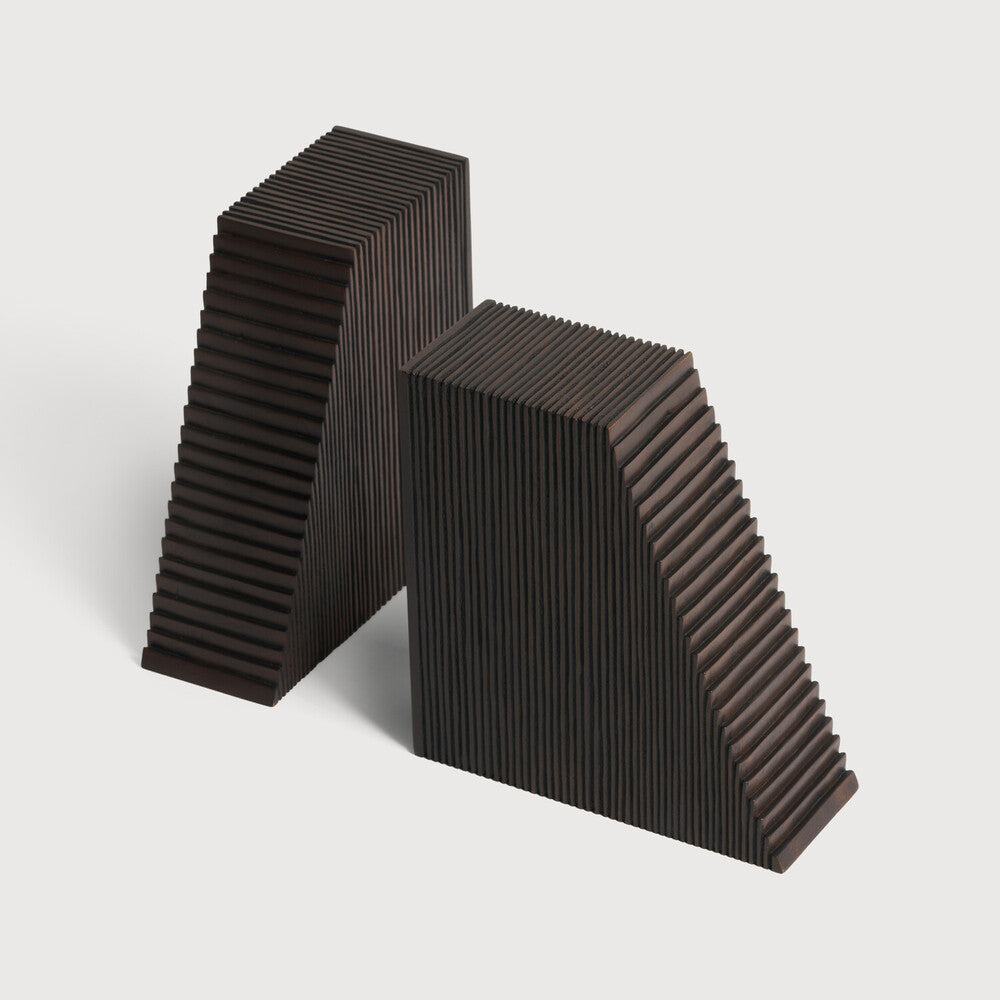 Ethnicraft Grooves Book Ends