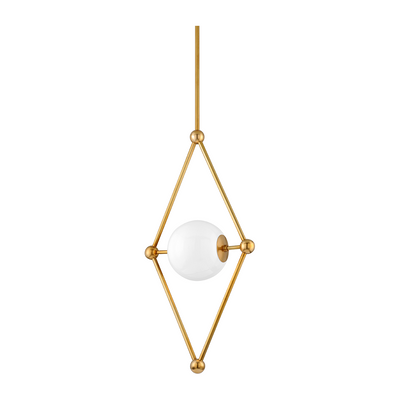 Corbett Bickley 1 Light Vintage Brass Pendant Ceiling Light Clearance