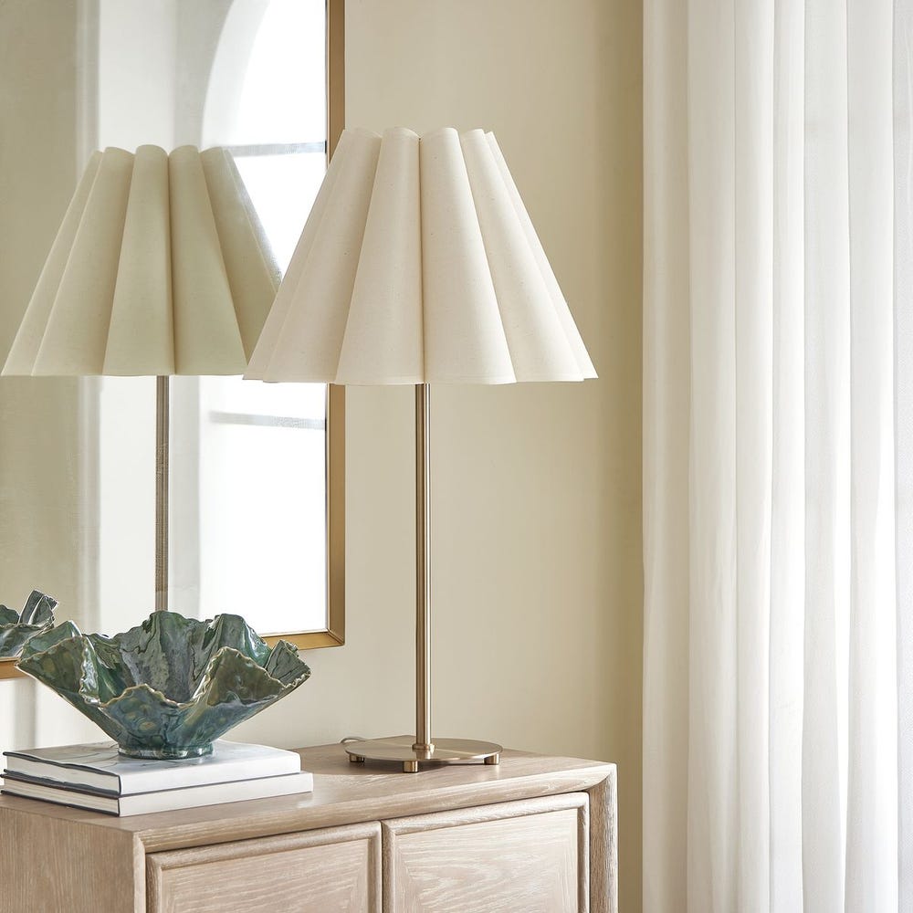 Uttermost Lilabet Fluted Shade Table Lamp