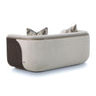 Michael Amini West Kensington Loveseat - Buff/Medium Espresso