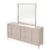 Michael Amini Lotus Bay Large Dresser with Mirror - Sand