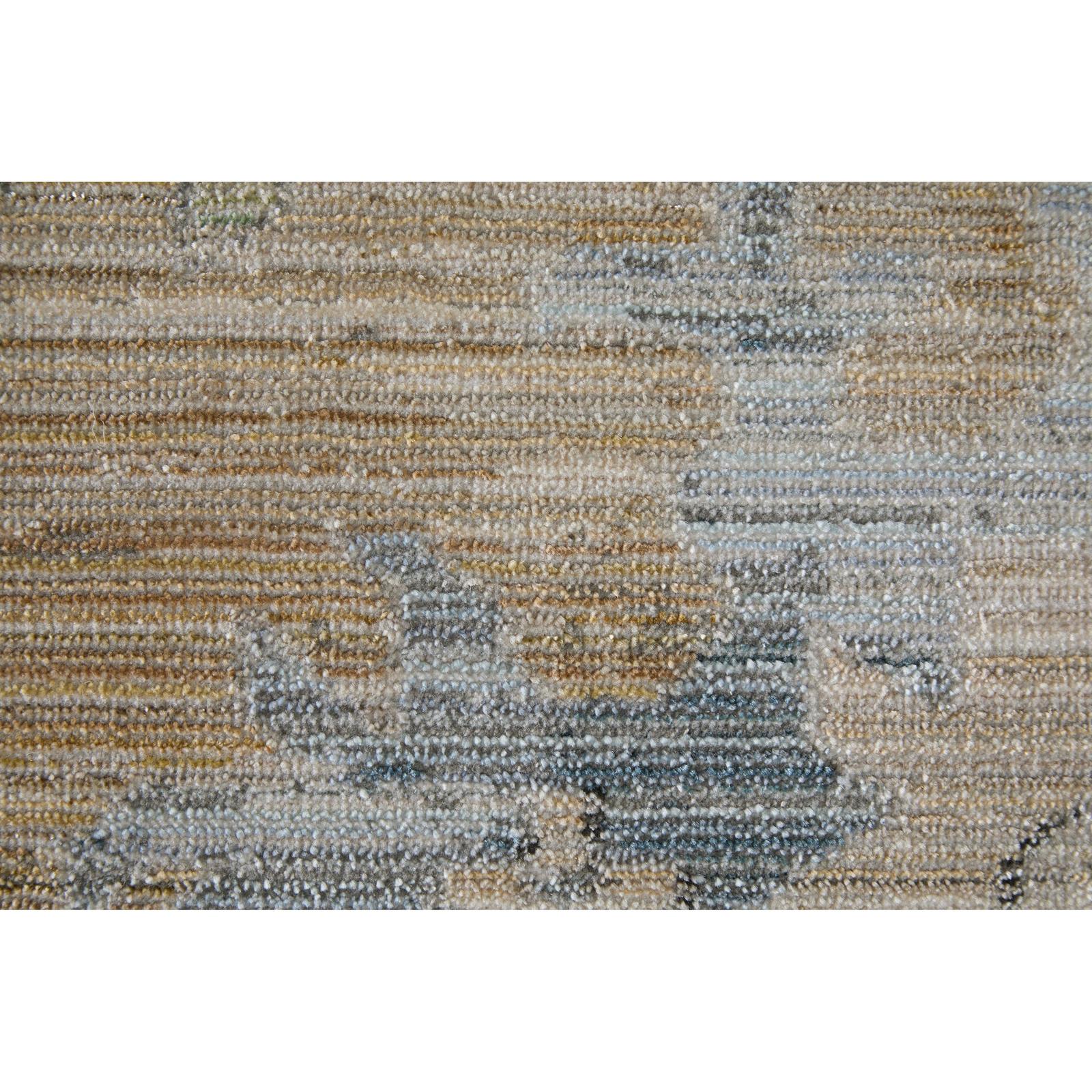 Feizy Augustine 39TXF Traditional Floral & Botanical, Tan/Blue/Ivory, Rug