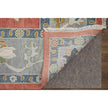 Feizy Karina 69G4F Transitional Floral & Botanical Rug in Red/Gray/Ivory