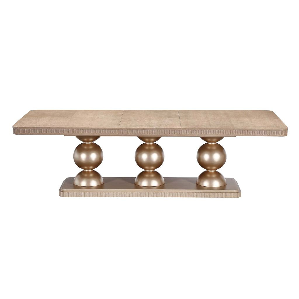 Michael Amini West Kensington Rectangular Dining Table - Sea Salt Caramel