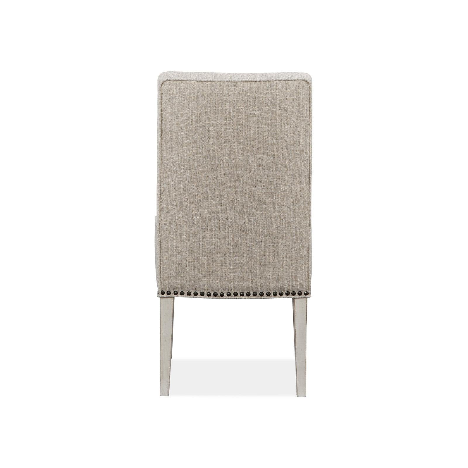 Magnussen Home Bronwyn Alabaster Upholstered Host Chair Set of 2