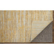 Feizy Eastfield 69FQF Modern Abstract Rug in Yellow/Ivory/Gold
