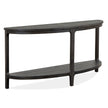 Magnussen Home Boswell Peppercorn Demilune Sofa Table