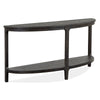 Magnussen Home Boswell Peppercorn Demilune Sofa Table