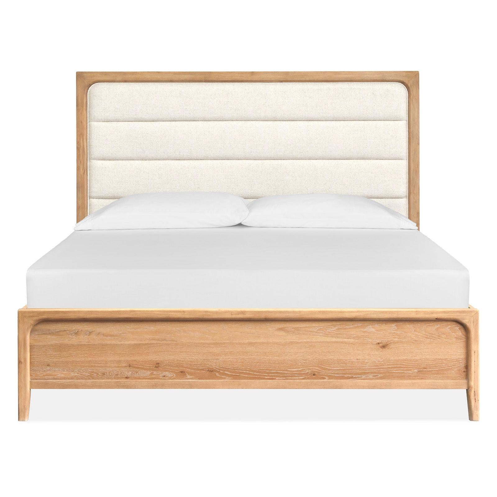 Magnussen Home Somerset Butternut Upholstered Panel Bed