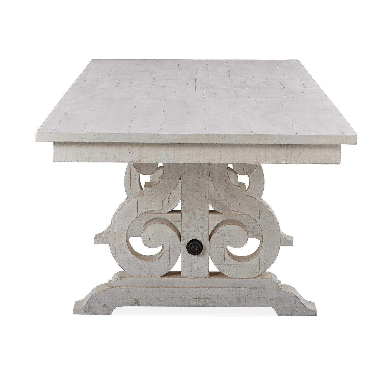 Magnussen Home Bronwyn Alabaster Extendable Rectangular Dining Table