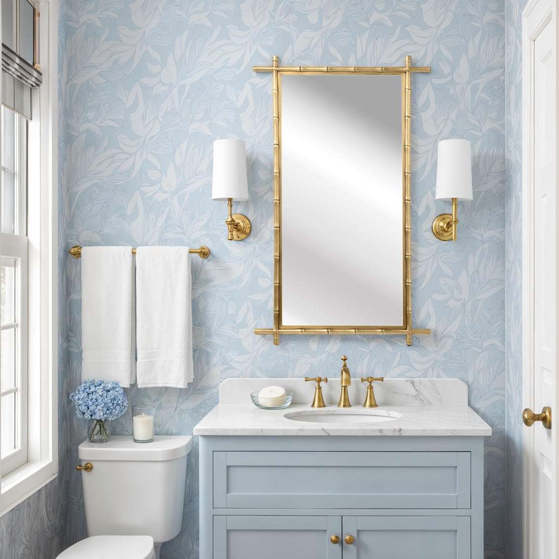 Wildwood Bamboo Brass Mirror