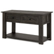 Magnussen Home Garrett Weathered Charcoal Rectangular Sofa Table