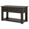 Magnussen Home Garrett Weathered Charcoal Rectangular Sofa Table