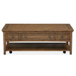 Magnussen Home Bay Creek Toasted Nutmeg Cocktail Table With Casters